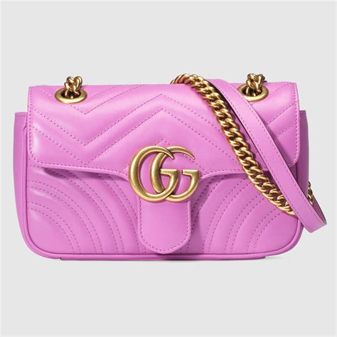 pink gucci marmont leather|Gucci Marmont suede bag.